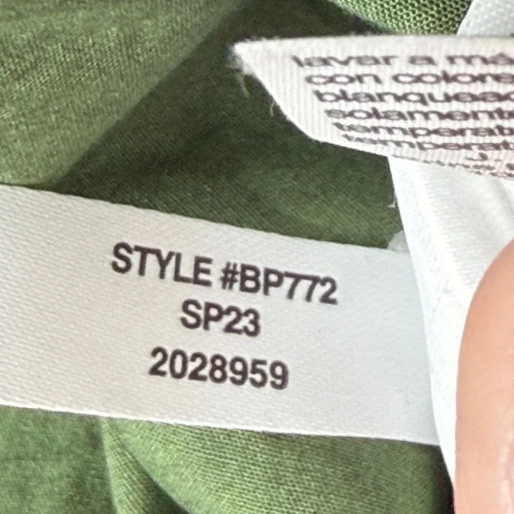 J. Crew Strapless Peplum Top Stretch Cotton Poplin Blend‎ Womens 14 Green